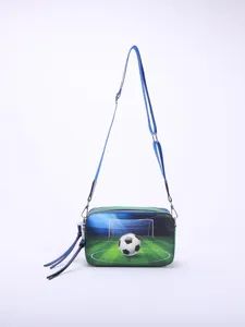 Vintage Printed Soccer Camera Bag for Women Small Crossbody Purse With Mandala Owl Pattern Tassel Square Bag Shoulder Bag