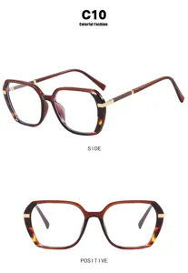 Detailed views of vintage tortoiseshell square frames with elegant gold temple accents