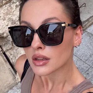 Square Retro Sunglasses For Women Men Fashion Oversized Shades PC AC UV400 Protection Vintage Street Style Sunglasses Gear
