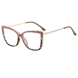 Lunettes de vue anti lumière bleue œil de chat vintage pour femme monture optique mode