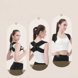 Adjustable back posture corrector belt for men and women shoulder support trainer
