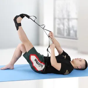 Verstellbarer Yoga-Dehnungsgurt mit Schlaufen für Beintraining und Bandflexibilität