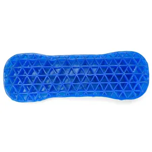 Ergonomisch blauw honingraat gel nekkussen voor ademende slaap en neksteun.