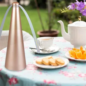 Automatic fly fan for table, battery powered pest repeller with soft reflective blades for home.