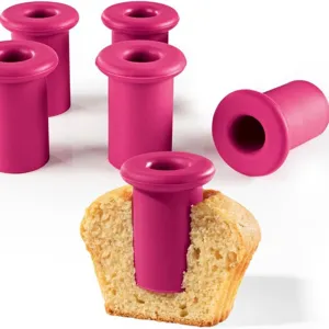 Silicone Cupcake Corer Muffin Filling Hole Maker Round Cake Plugs For Cream Jam Injector Kitchen Baking Tools Accessories