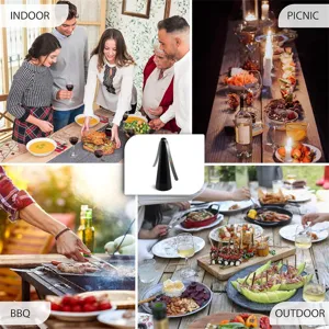 Automatic desktop fly fan battery operated pest repeller for indoor outdoor picnic and bbq use