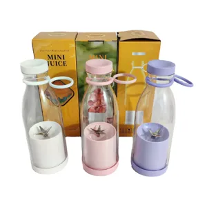 Portable Electric Juicer Cup Mini Blender for Smoothies and Shakes USB Rechargeable Household Travel Fruit Mixer With Six Blades PC ABS Material