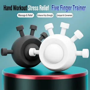 Vijf Vinger Handgreepversterker Vingertrainer Voor Krachttraining Stressverlichting Vingergrijper Voor Onderarm Fitness Volwassenen