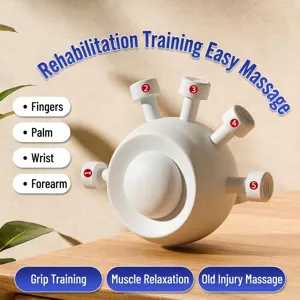 Vijfvinger-grijptrainer en massagebal voor de professionele revalidatie van de hand