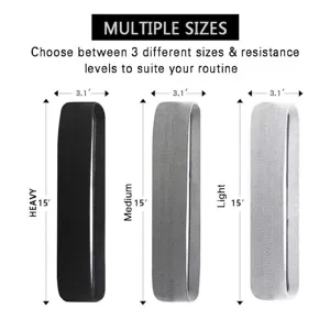 Guide des tailles détaillé pour 3 bandes de résistance aux niveaux variés