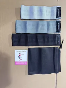 Ensemble complet de bandes de résistance pour hanches en trois couleurs avec pochette