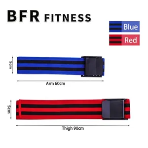 Adjustable BFR training bands for blood flow restriction arm and thigh workout