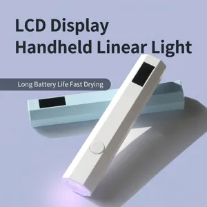 Mini lámpara UV profesional portátil para uñas con pantalla LCD para secado rápido de uñas