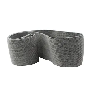 Vue détaillée de la bande de résistance tissée grise montrant la texture