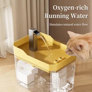 Pet Automatic Water Fountain Silent Large Capacity Circulating Cat Dog Drinking Dispenser With Filter Cotton Stainless Steel Faucet