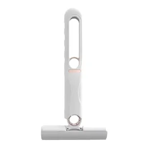 Portable mini desktop squeeze mop with absorbent sponge for multi-surface cleaning