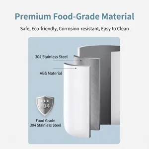 Mug à café automatique avec structure double couche en acier inoxydable 304 et ABS.