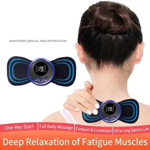 Portable EMS pulse cervical massager for neck and shoulder muscle pain relief