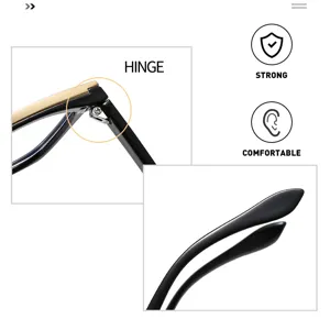 Detailansicht der stylischen Katzenauge-Brille mit starkem Scharnier und Bügeln.