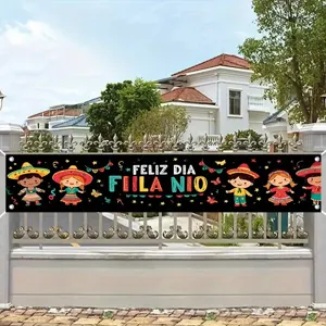 Striscione decorativo messicano per la festa dei bambini da recinzione esterna
