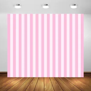 Sfondo fotografico a strisce rosa e bianche per decorazioni di matrimoni e feste.