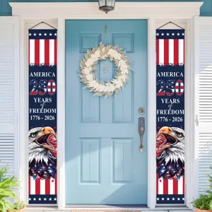 Patriotische Banner zum 250-jährigen Jubiläum Amerikas für die Haustür Dekoration