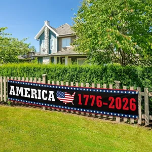 USA Zaunbanner zum 250. Jahrestag, 1776-2026 Gartendekoration für den Unabhängigkeitstag