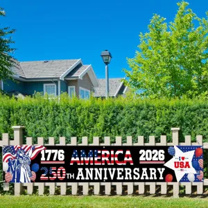 America 250th anniversary banner for Independence Day yard garden patriotic decor