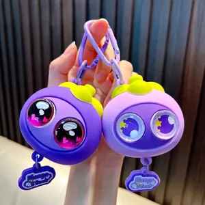 Δημιουργικό Χαριτωμένο Μανγκοστίν Squishy Μρελόκ PVC Παιχνίδι Ανακούφισης από το Στρες Μενταγιόν Τσάντας Κινούμενα Σχέδια Δώρο για Μαθητές