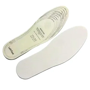 Comfortable breathable latex insoles for men and women with trimmable size guide lines