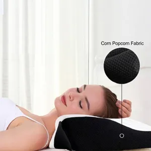 Almohada cervical de espuma viscoelástica con forma de mariposa y tela transpirable