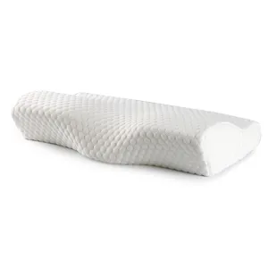 Almohada ergonómica de espuma viscoelástica con funda transpirable de punto de panal