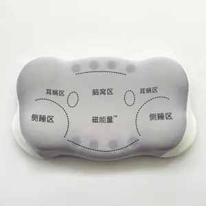 Detailansicht des ergonomischen Memory-Foam-Kissens mit genauen Zonen für die Nackenstütze.
