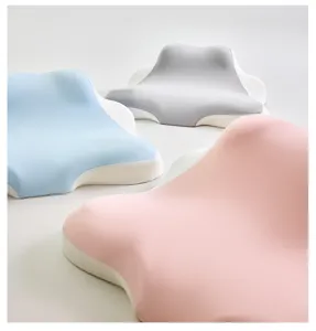 Cojines de respaldo ergonómicos multicolores para apoyo del cuello en cama o sofá