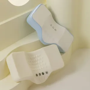 Almohada cervical de espuma viscoelástica con piedras de jade y gránulos de masaje