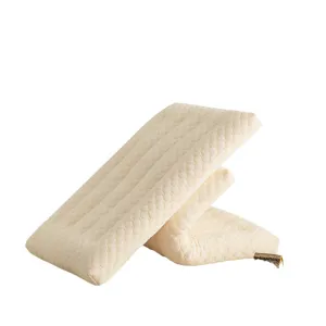 Washable fiber pillow insert with hexagonal texture for orthopedic cervical neck support