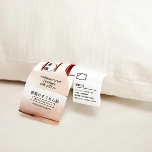 Premium Japanese-style organic cotton pillow with antibacterial feather silk filling