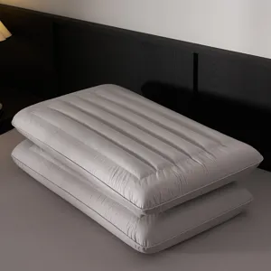 Cuscino in Cotone Memory Foam e Grano Saraceno Qualità Hotel Cinque Stelle Pressione Zero Supporto per il Collo a Ritorno Lento Cuscino da Letto per Adulti