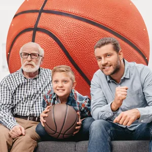 Realistischer Basketball Hintergrund für Sportpartys und professionelle Fotografie