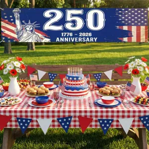 USA 250ste Jubileumbanner voor Herdenking en Tuindecoratie Buiten