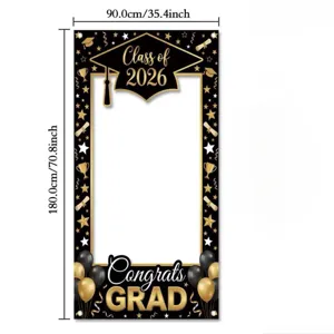 Foto booth frame voor afstuderen 2026, achtergrond voor alle feestelijke decoraties