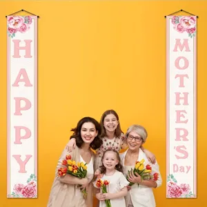 Muttertag Türbanner mit Blumenmuster für festliche Hausparty und Dekoration