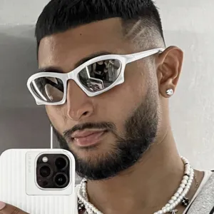 Futuristische Quadratische Katzenauge Sonnenbrille Für Herren Damen Mode Y2K Sport Sonnenbrille Trendy Hip Hop Outdoor Brillen