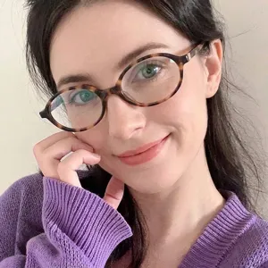 Retro Oval Eyeglasses Frame Anti-blue Light Glasses For Women Nerd Style Optical Prescription Frames Korean Plain Glasses