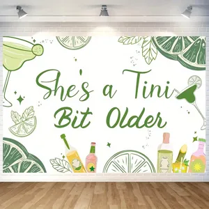 "She's a Tini Bit Older" martini theme birthday party photography backdrop for decor