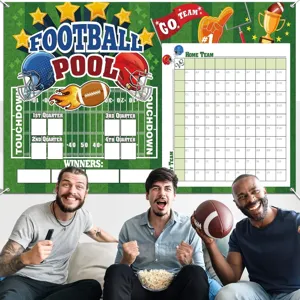 Sfondo per feste di football americano con tabellone per scommesse e giochi sportivi