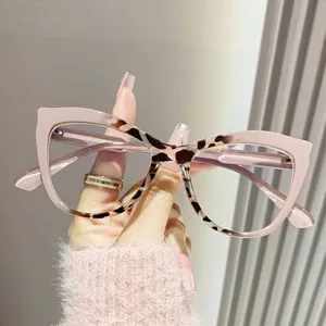 Montatura per occhiali cat-eye da donna con cerniere in metallo
