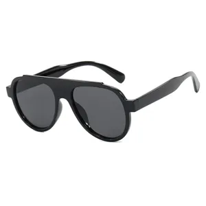Mode Pilotenbrille Sonnenbrille Für Damen Herren Retro Oversize PC Rahmen AC Linse UV400 Schutz Trendy Sonnenbrille