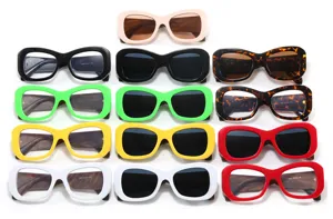 Colección de monturas de gafas de moda coloridas y extragrandes con diseño cuadrado retro