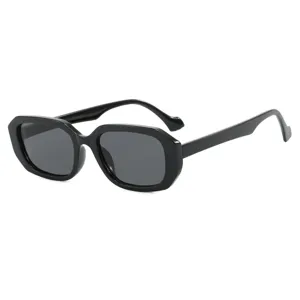 Gafas de Sol Cuadradas Vintage Retro de Marco Pequeño para Mujer Estilo Ins Moda Protección UV400 Marco de PC Lente de AC para Viajes al Aire Libre Fiesta